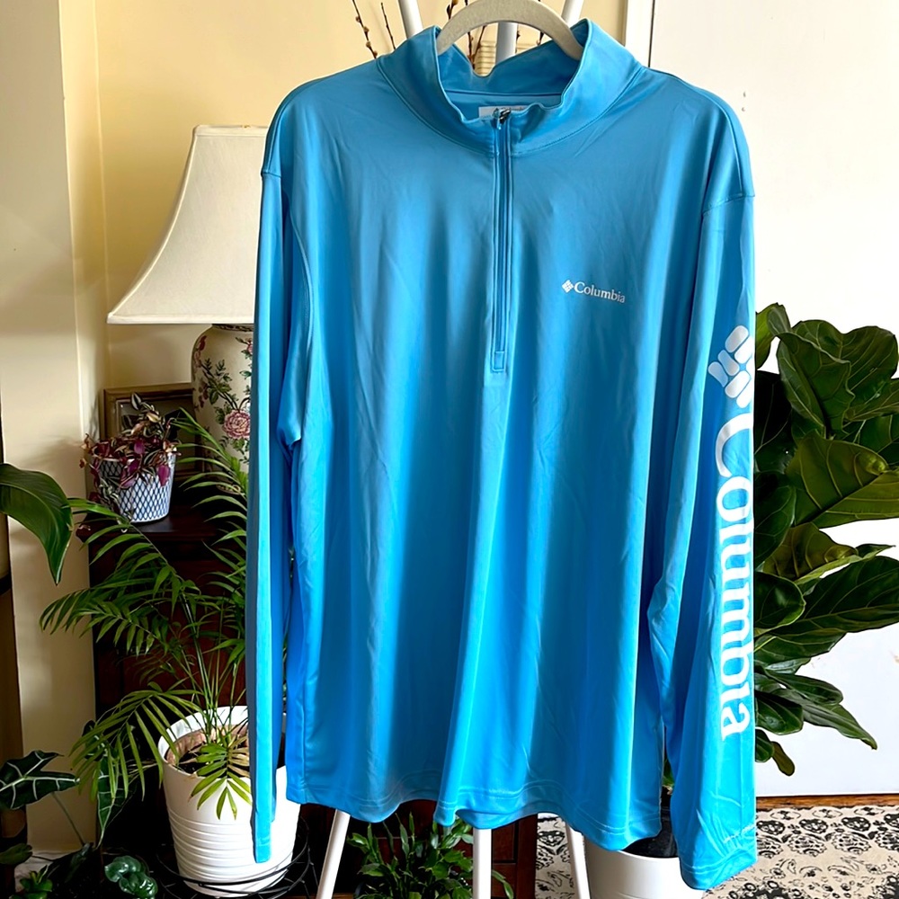 💙Columbia Rapid Creek 1/4 Zip Lightweight Pullover for Men-XL-Blue-NWT